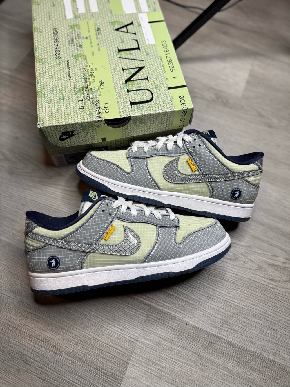 Nike Dunk Low Union LA Passport Pack Pistachio Size 9 Men With Box & Extra Laces
